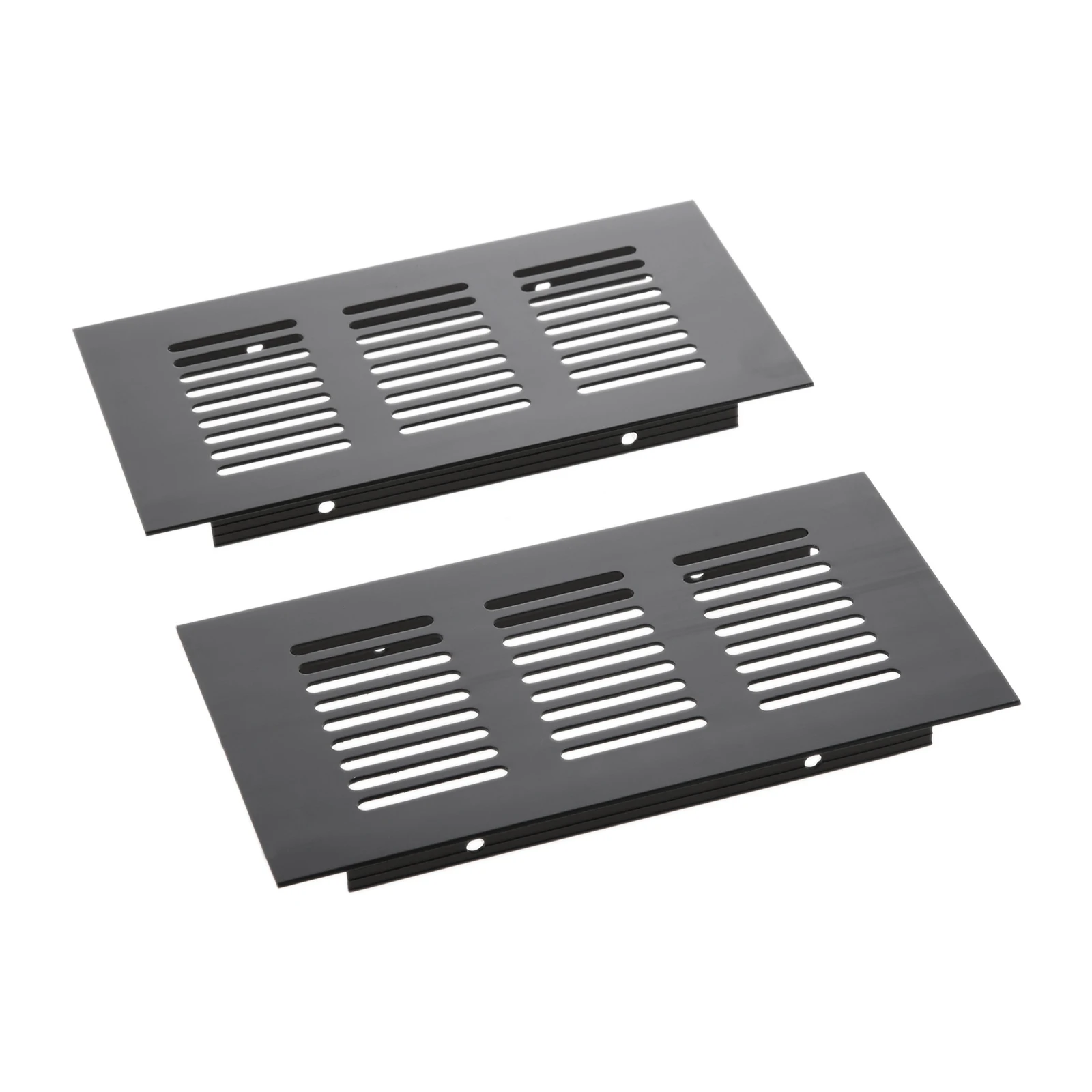 2Pcs Aluminum Alloy Cabinet Air Vent Black Decoration Cover Hole Plug Ventilation Grille For Wardrobes Cupboard Air Conditioner