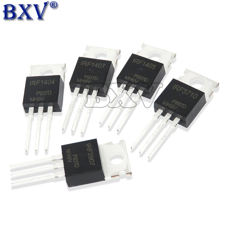 10PCS IRF1404 IRF1405 IRF1407 IRF2807 IRF3710 LM317T IRF3205 Transistor TO-220 TO220 IRF1404PBF IRF1405PBF IRF1407PBF