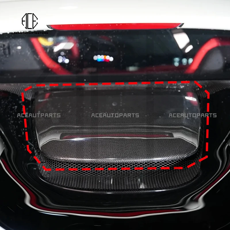 

Передняя крышка двигателя в капоте для Ferrari 296 GTB, сухое углеродное волокно, задняя крышка капота двигателя, защитная панель, часть в стиле OEM