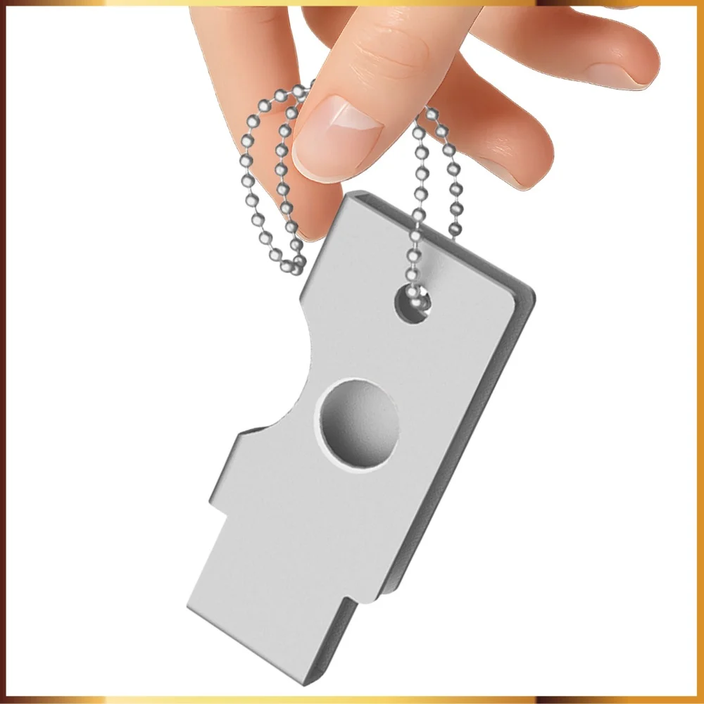 for YubiKey 5C NFC Protective Hard Metal Shell Case Cover Keychain Holder Compact Lightweight Black Gray Silver
