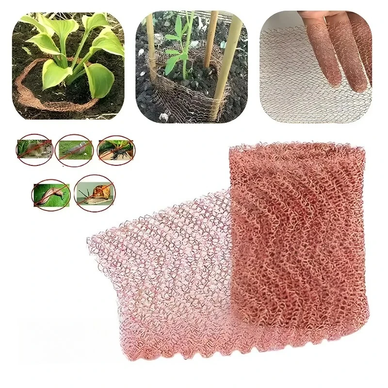 Anti-Pest Copper Mesh Rodent Control Snail Barrier Mesh Anti-snail Copper Wire Net Garden Plant Vegetable Net Pipes Hole Repair