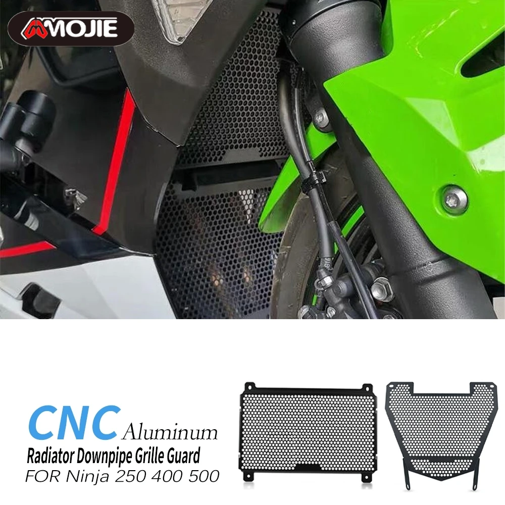 

Radiator Guard Protection Grille Cover Downpipe Grill Protector For Kawasaki Ninja 250 Ninja250 2018-2024 Motorcycle Accessories