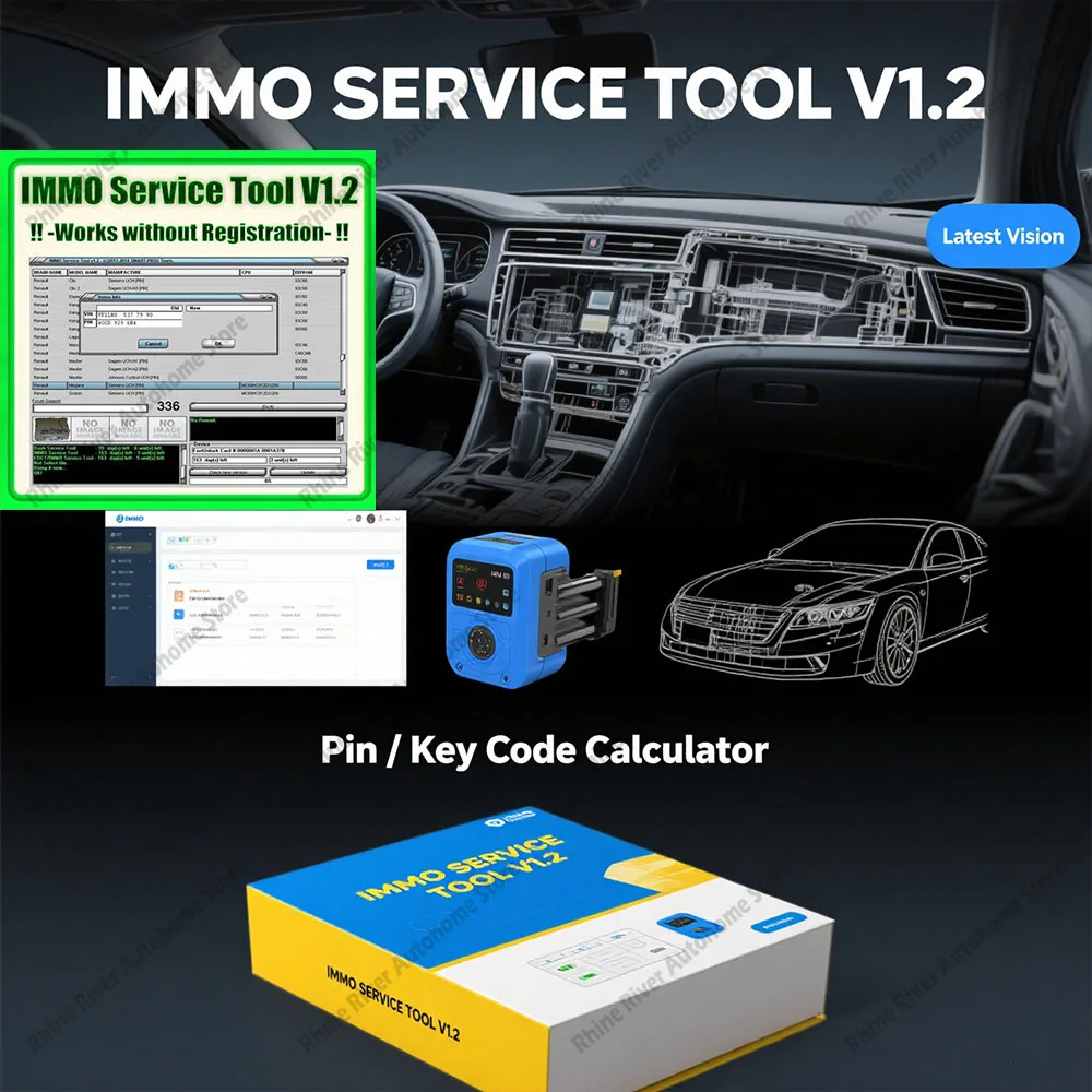

Latest Version Car Repair Software IMMO Service Tool V1.2 with IMMO off BSI VDO PIN Calculator Car Diagnostic EEPROM Programmer