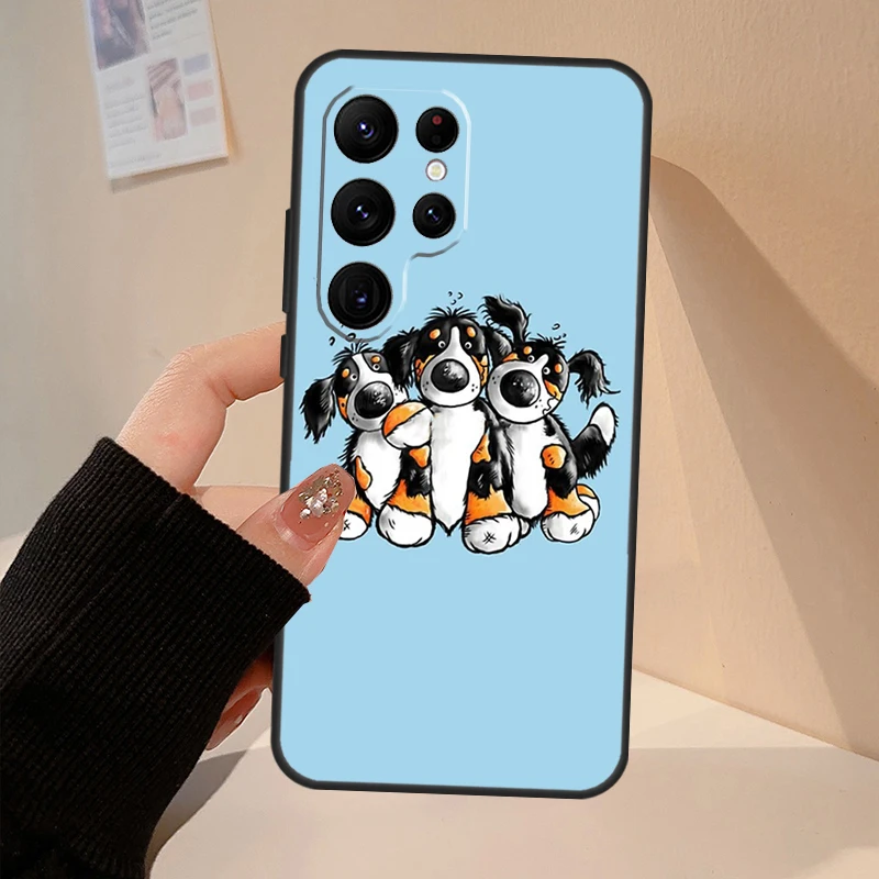 Funny Bernese Mountain Dog Phone Case For Samsung Galaxy S26 Ultra S20 S21 S22 S23 S24 S25 Ultra S26 Plus S26 FE Soft Cover - view 5