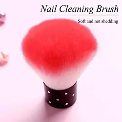1Pc Nail Clean Brush Acrylic UV Gel Nail Art Dust Cleaner Nail Acrylic Brushes Soft Colorful Nail Dust Collect Brushes Manicure