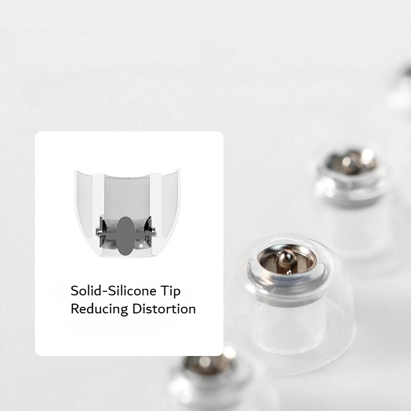 SHANLING SE100 シリコン イヤーチップ イヤーチップ 内蔵金属ディバイダー 第二高音を低減 ディストーションを低減