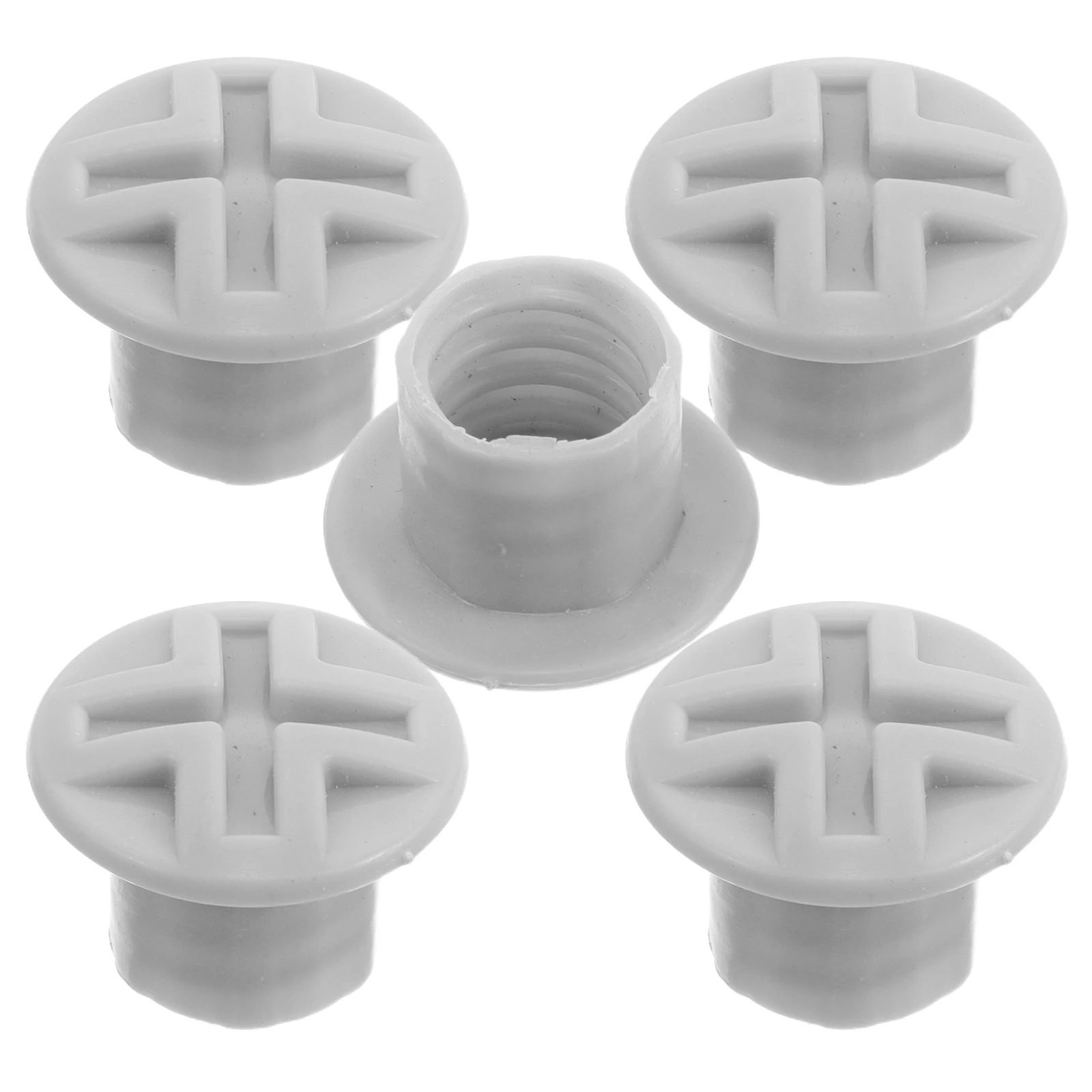 

5pcs Slide Screw Cap Accessories Grey Plastic Kids Fixing Cap Screw Cover Weather Resistant Universal Compatibility Hardware