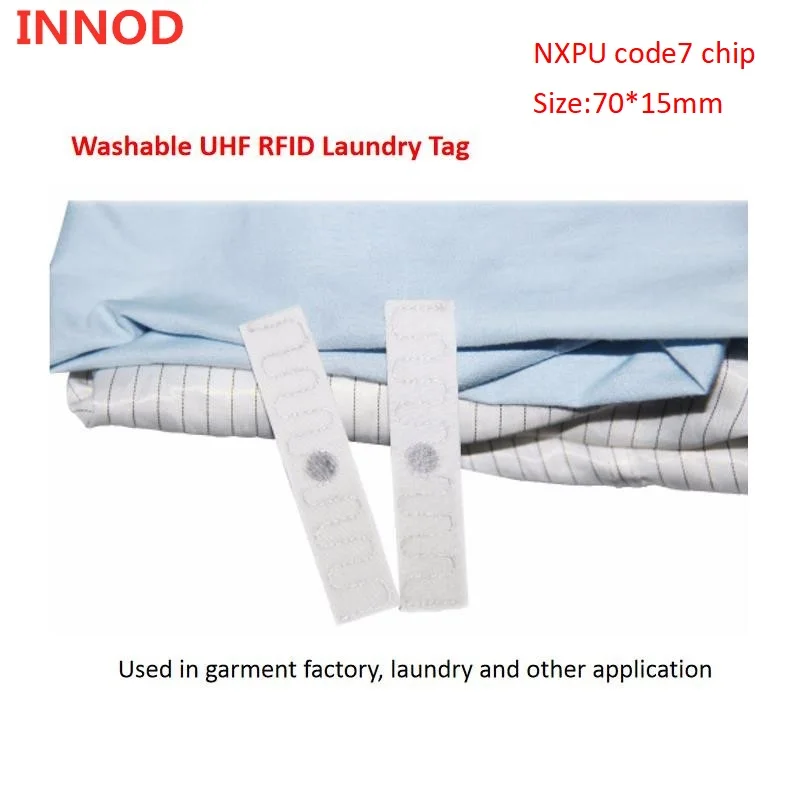 860-960MHz UHF RFID laundry tags impinj Monza R6P chip Chip High temperature waterproof label for cloth washing