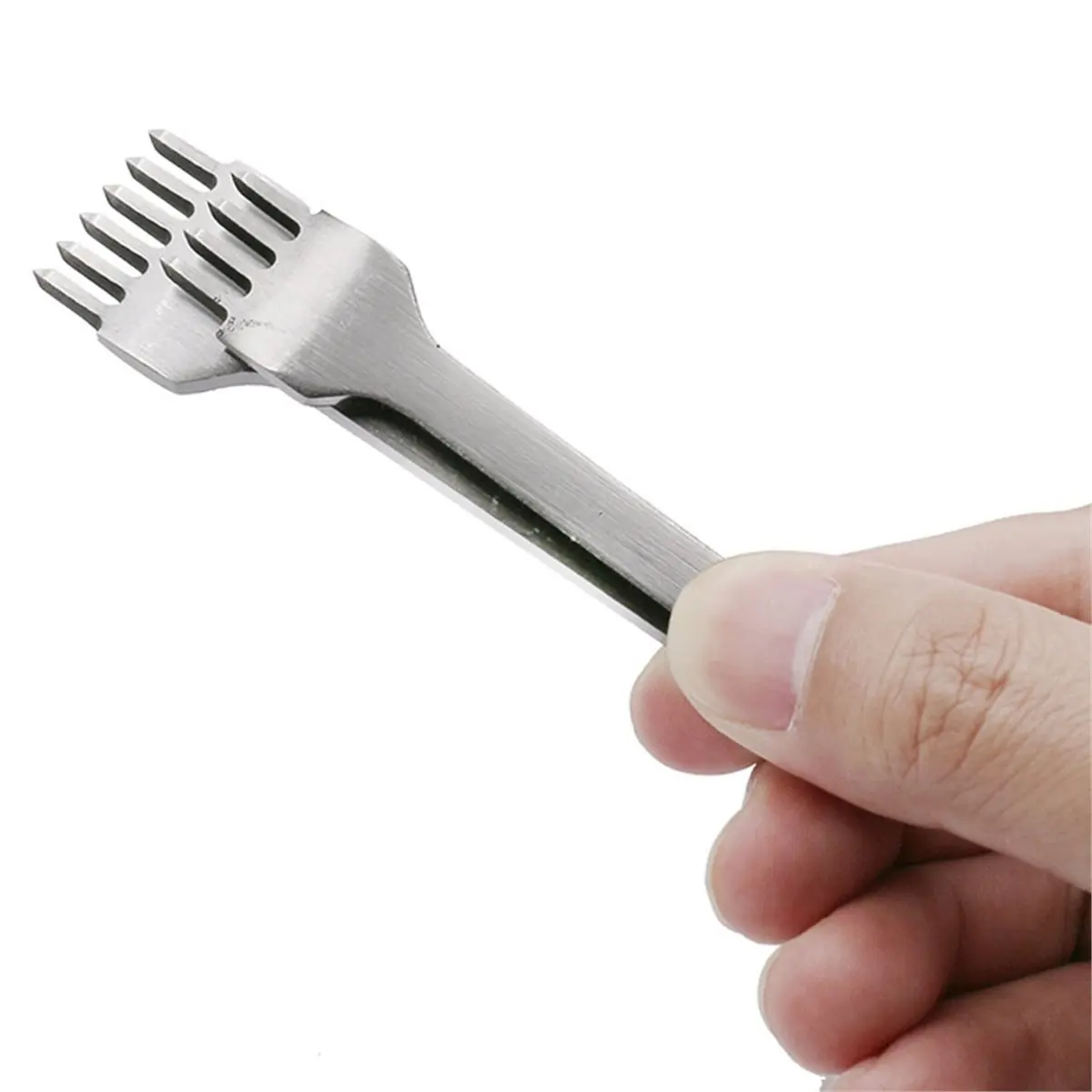 HITL Leather Hole Punching Perforated Round Stitching Cut Leather Punch Tools Head Replaceable DIY Leather Craft Chisel
