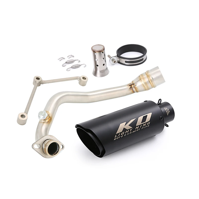 Voor Yamaha Zuma 125 BWS 125 2002-2017 Motorcycle Slip Op Uitlaatsysteem Uitlaat Mid Link Pijp Rvs Escape DB Killer
