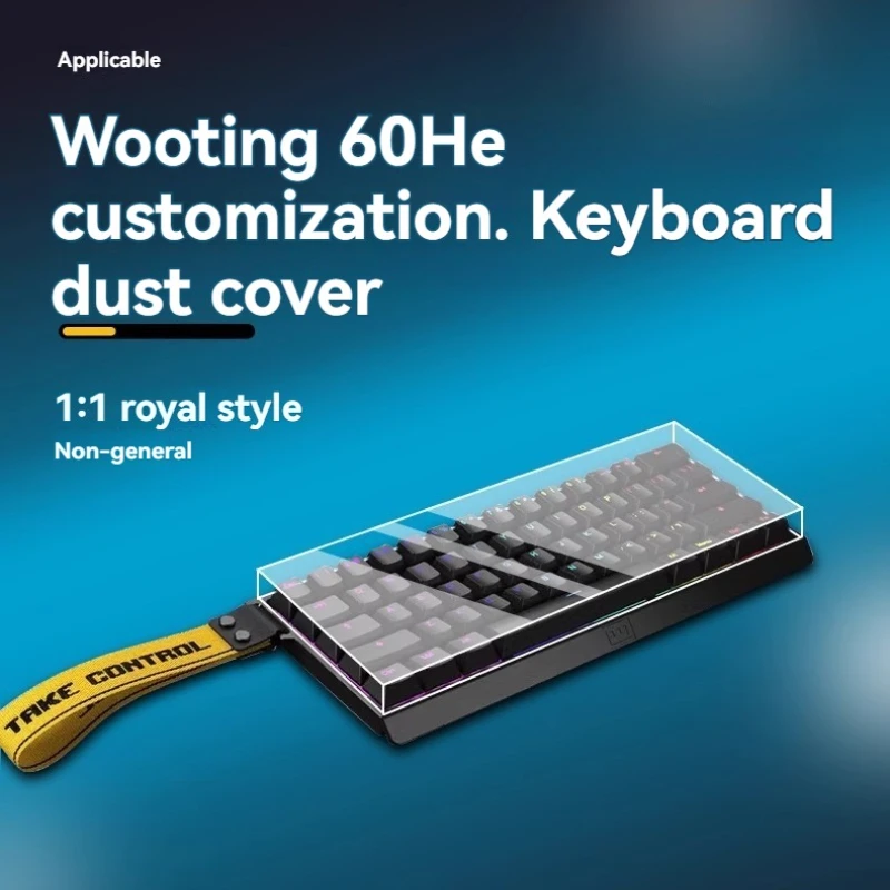 Wooting 60He+/80He Mechanical Keyboard Dust Cover Transparent Protective Film Waterproof Keyboard Protective Cover Customized
