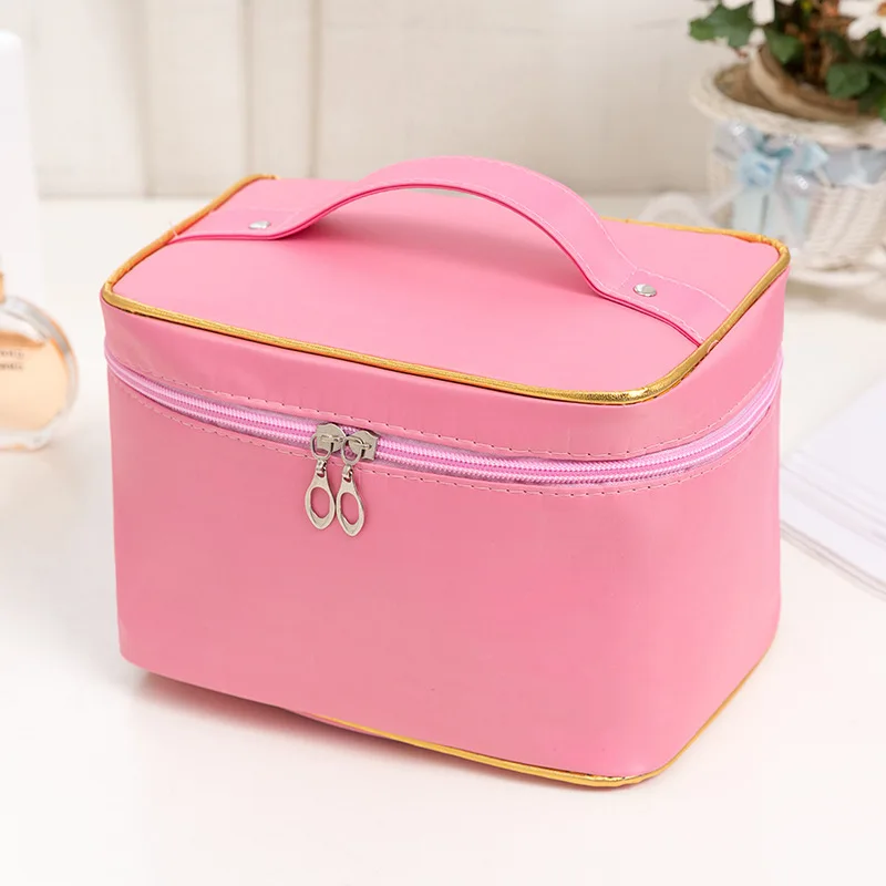 High Appearance, Fashionable, Large Capacity Color Powder Makeup Bag, Foldable Storage Bag, Portable Handheld Toiletry Bag ML06