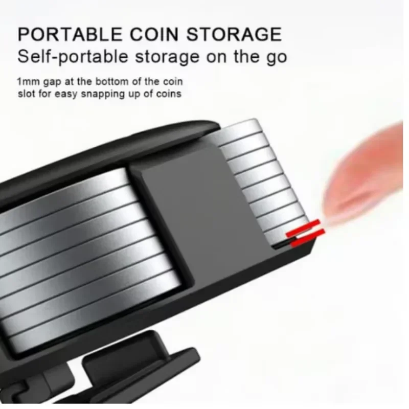 Portable Coin Storage Box Multi-size Fixable Coin Round Storage Box Outdoor Porous Small Coin Storage Tool Box