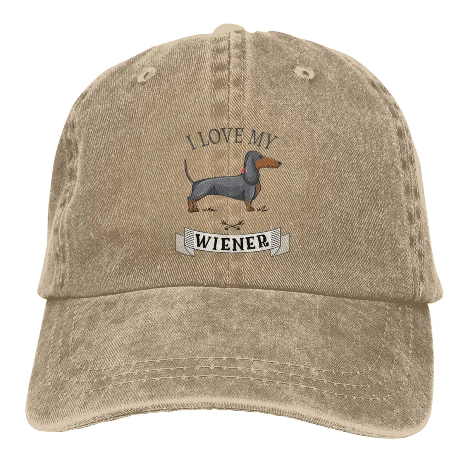 Dachshund Dog Heart Baseball Cap, Adjustable Cotton Hat for Outdoor Activities Amazon.com : Small Dog Hat Baseball Cap Sun Hat with Ear  main image 4