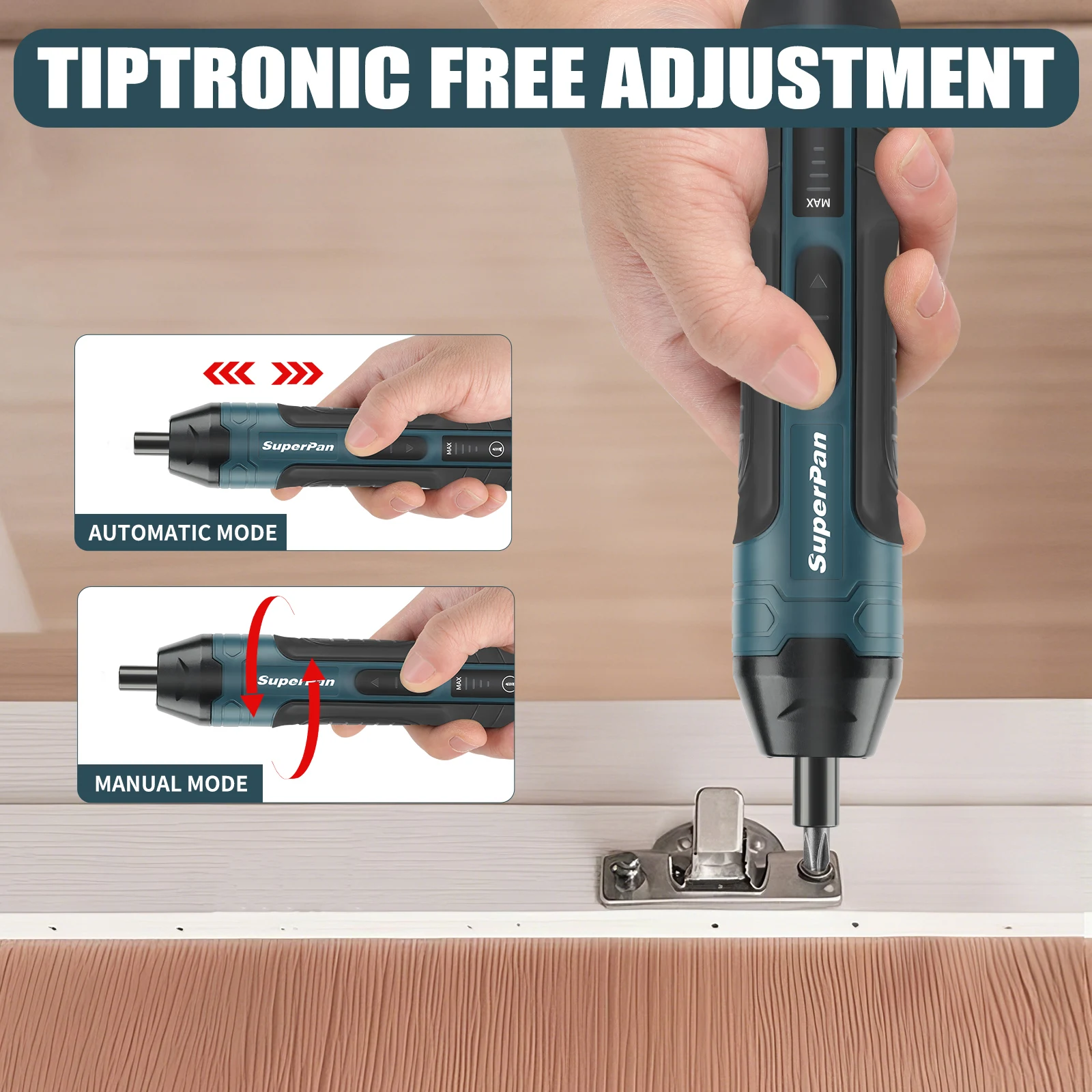 

Professional Superpan Cordless Screwdriver - 1300mAh Rechargeable Multi-Functional Disassembly Drill Tool