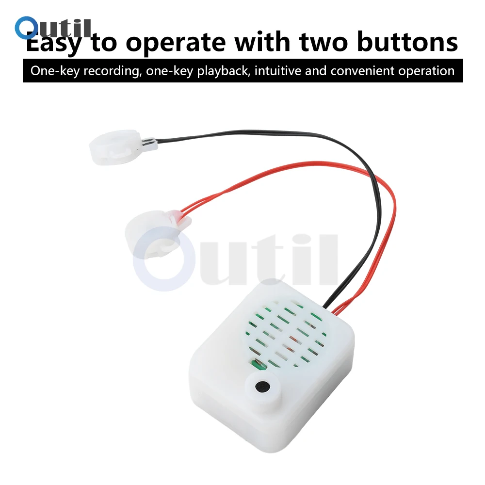 Voice Box Recordable Sound Module Plush Toy Voice Message Recorder Device ForPlush Toy Stuffed Animal Sound Recorder Clear Voice