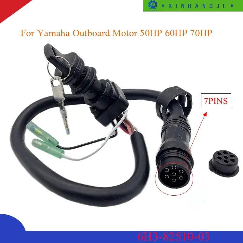 Assy do interruptor principal do motor de barco (7 pinos) 6h3-82510 para yamaha motor de popa 50hp 60hp 70hp 6h3-82510-03-00 6h3-82510-03 barco par