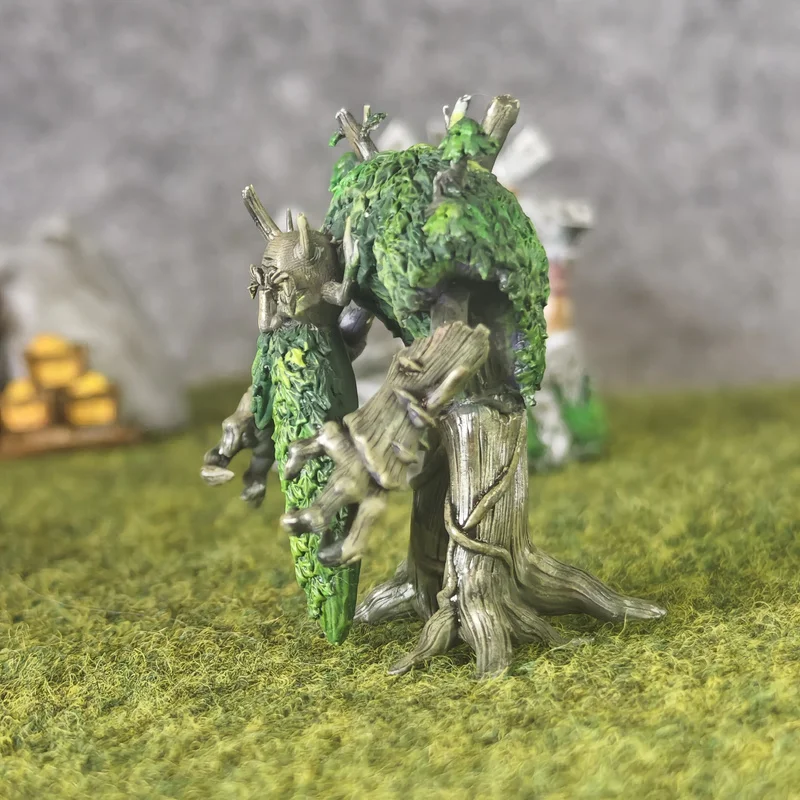 Warcraft Guardian Tree Night Elf Tree Man Guardian Tree of Life Defense Tower Mini Handgeschilderd Model Ornament Speelgoed
