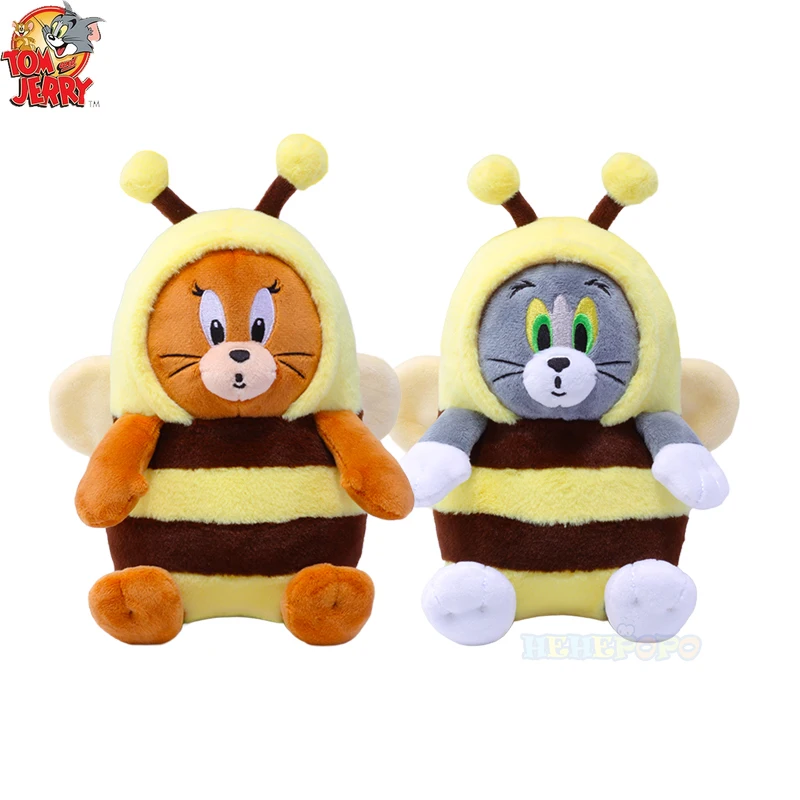 Whimsical Tom and Jerry Plush Dolls in Bee Design - Perfect Wedding Memento Gifts for Guests Mini Toy Souvenirs