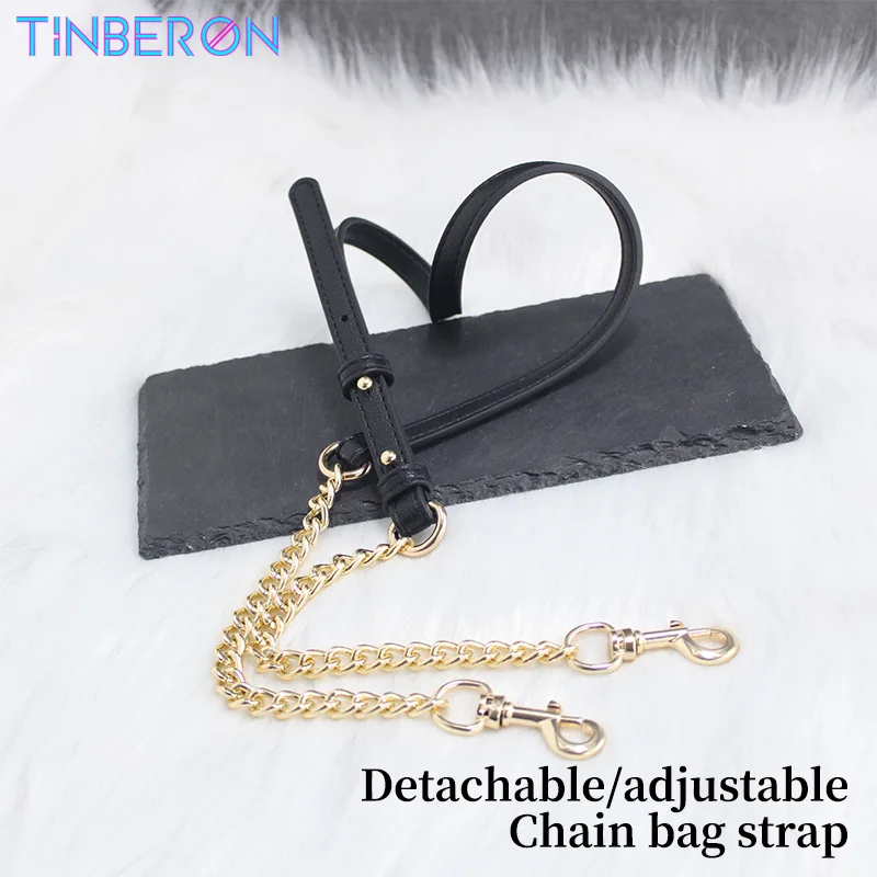 

Tinberon Bag Chain Replacement Adjustable Leather Bag Strap DIY Purse Chain Belt Handbag Handle Chain Shoulder Strap Accessories