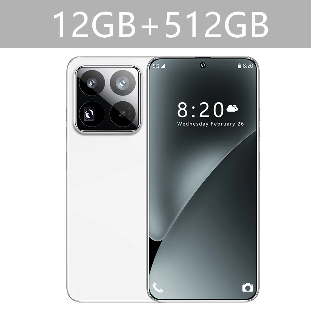 Nieuwe 14T Pro Originele Smartphone 7.3inch 4G 5G Dual Sim-kaart Mobiele Telefoon 8000mAh Android Mobiele telefoons Global Versie Mobiele Telefoons
