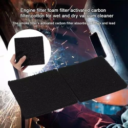 5pieces Foam Sheet Air Purifier Replacement High Performance Activated Pad For Improved Indoor Air black