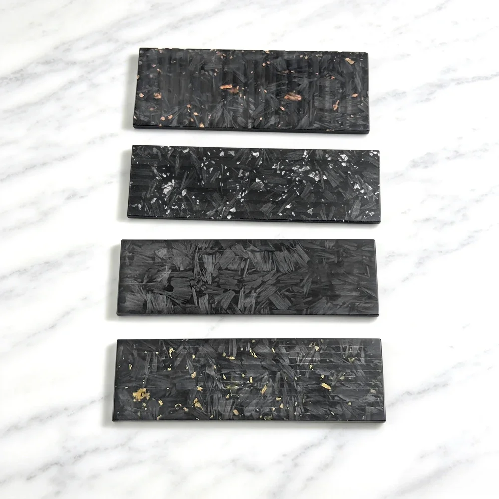 1pc DIY Knife Accessory vNew Resin Carbon Crushing Composite Patch Plate Handle Material Outdoor Knife Tools 135x40x4mm