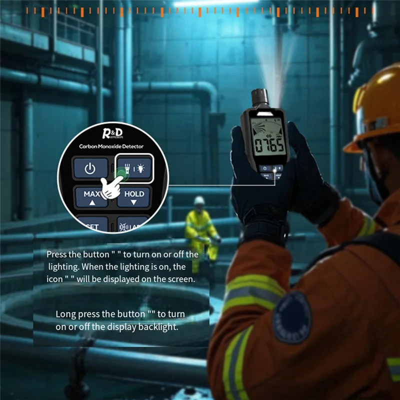 PHILE-Carbon Monoxide Detector CO Detector For Home, 1000 PPM(10% Accuracy), Visual& Audible Alarms With Adjustable Thresholds