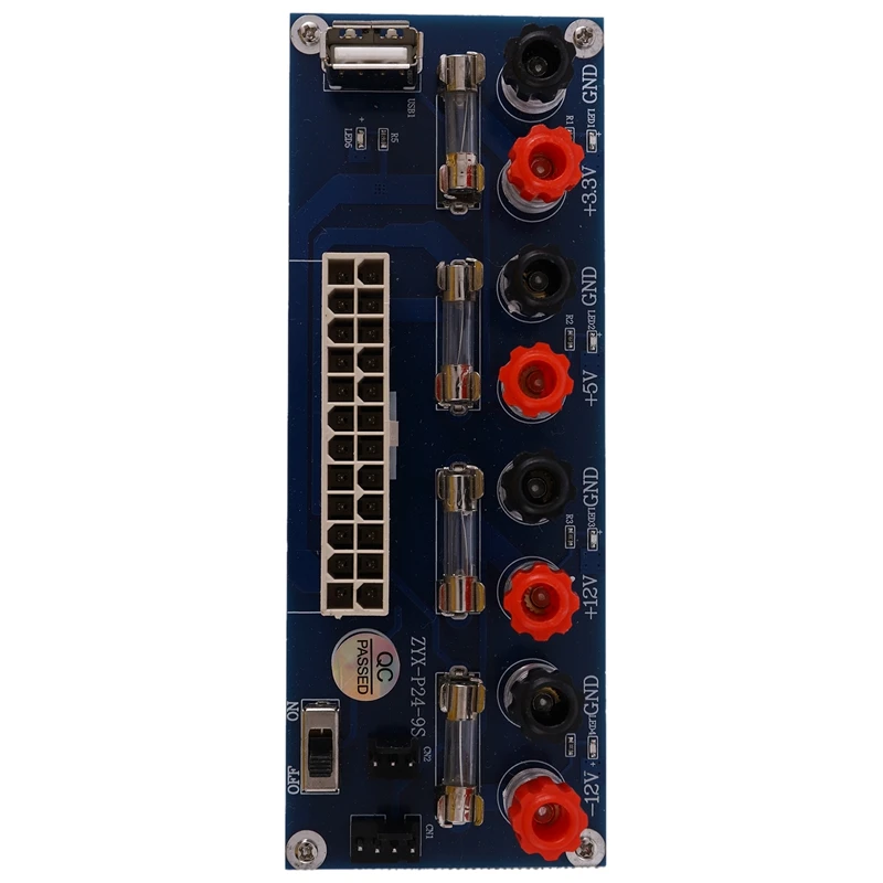 Atx Benchtop Circuito Elétrico, Módulo de Placa Breakout, Conector DC Plug com USB, 5V Por, 20 ou 24Pins, Fonte de Alimentação do Computador