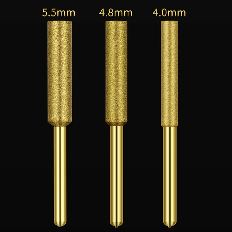 

12 шт. точилка для бензопилы подходит для шлифования нефрита, стекла и цементированного карбида с цепной пилой, 4,0 мм-B51B