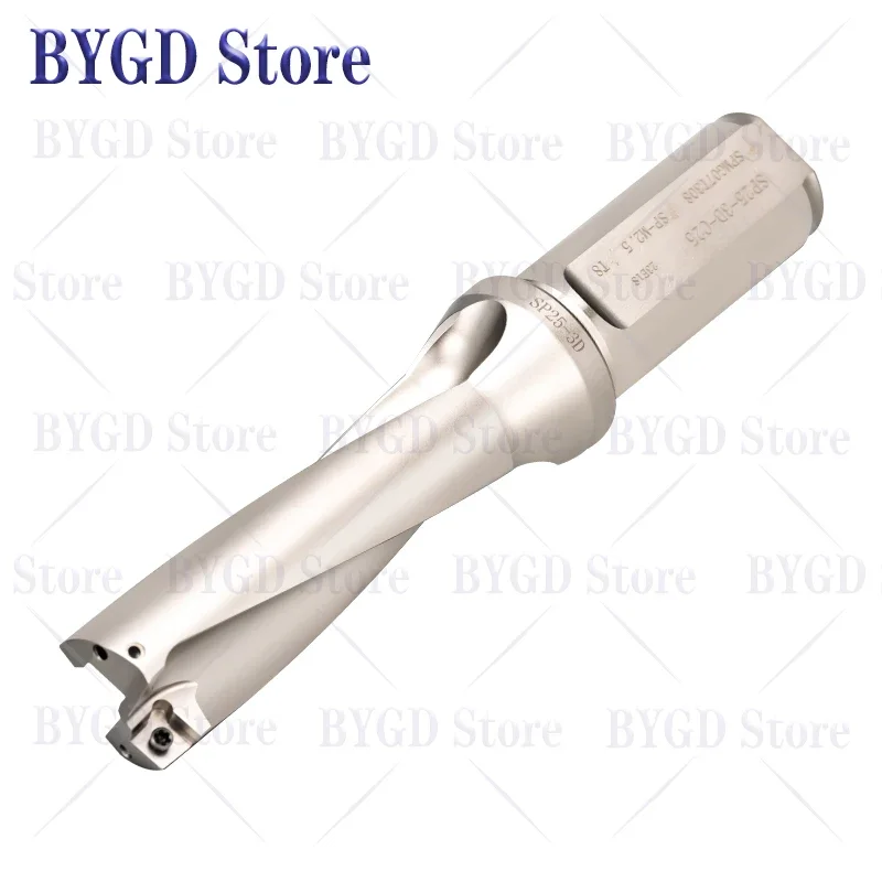 BYGD High quality SP series drill , C20 C25 C32 metal drill bit 10mm-40mm, depth 2D 3D 4D 5D, SPMG hard alloy insert block drill