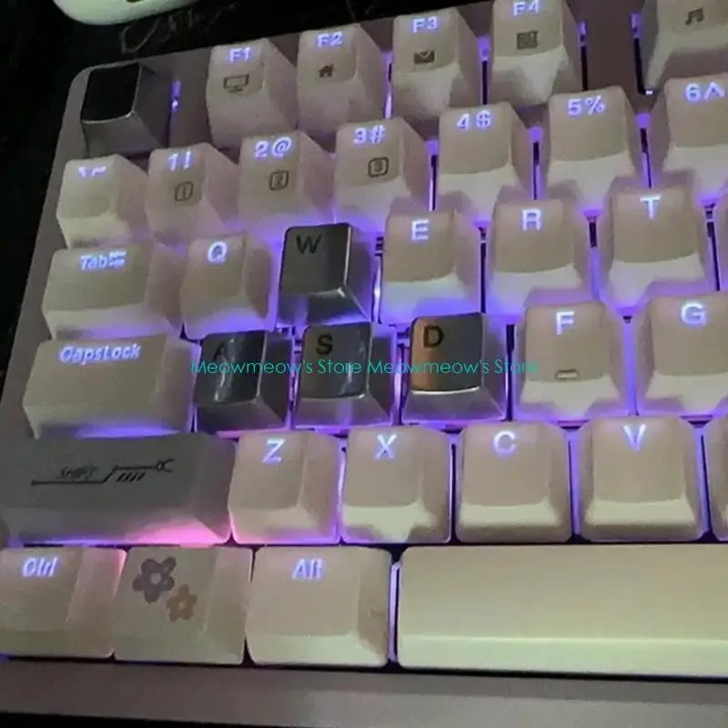 W91A قابلة للتخصيص من سبيكة الزنك سبيكة المحفورة محفورة الدقة لمفاتيح توجيهات WASD مفاتيح مفاتيح لوحات المفاتيح الميكانيكية