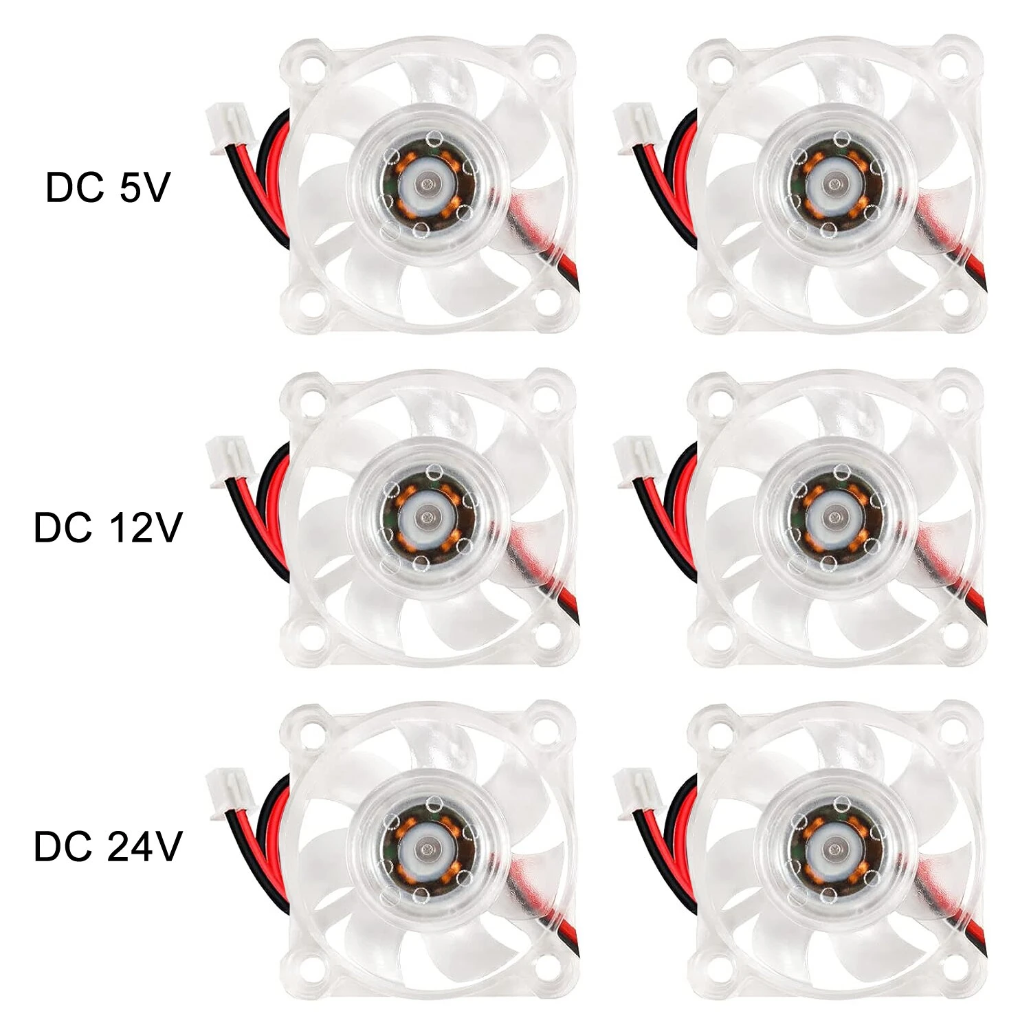 Mini 4010 Brushless Cooling Fan 40x40x10mm with Hydraulic Bearing for 3D Printer - Set of 2 Pieces