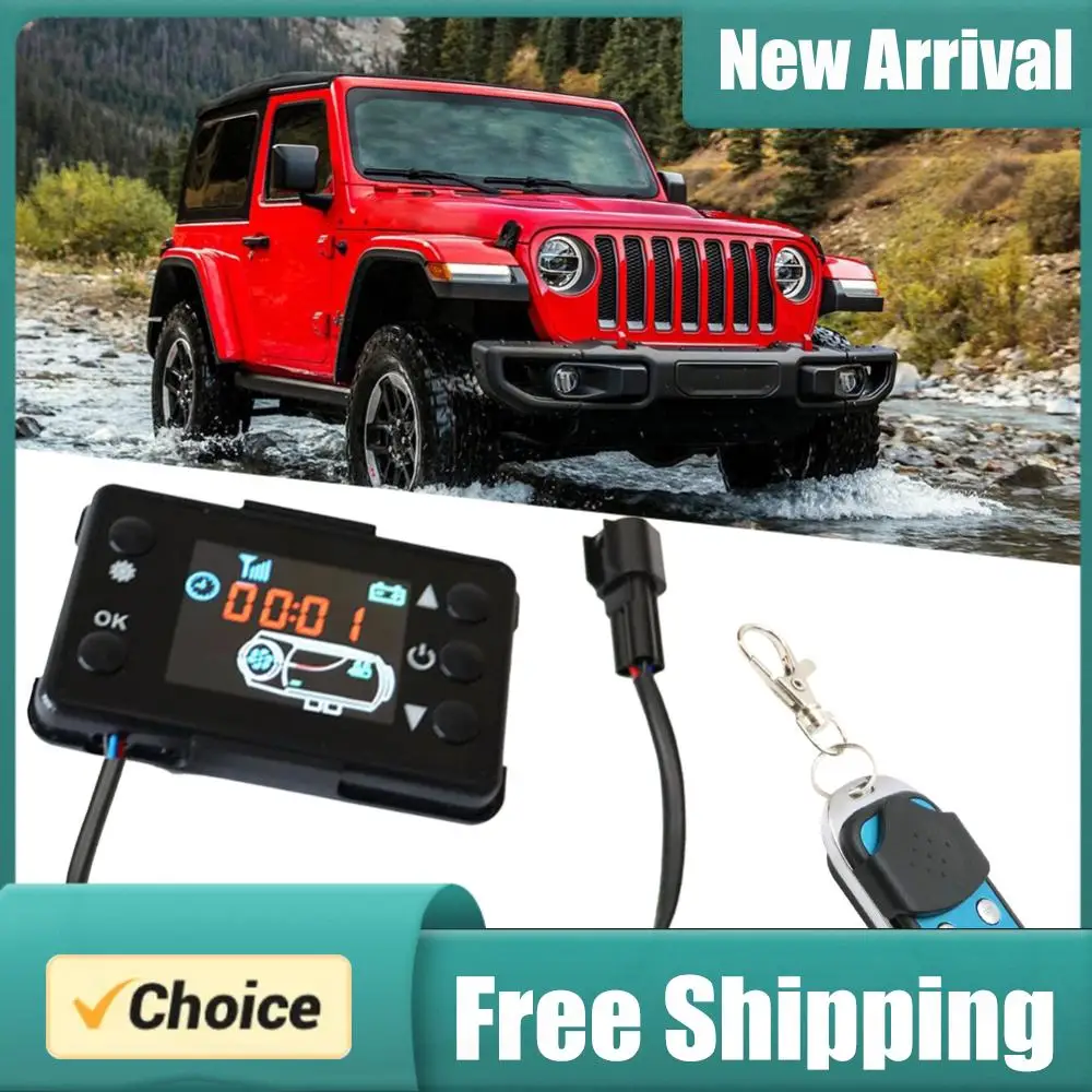 12V/24V Car Truck Air Parking Heater LCD Monitor Switch +Remote Controller LCD Display for Car Track Diesels Air Heater