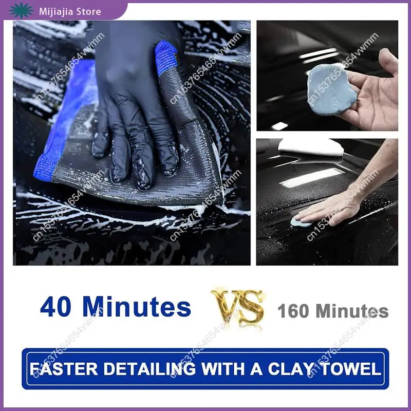 クレイタオル、2枚組クレイタオル洗車、ファイングレードマイクロファイバー車用クレイタオル、DIYディテールクレイタオル販売中