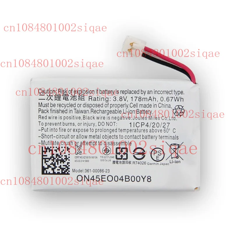 

SmartWatch Battery 361-00086-23 361-00086-24 For Garmin Vivoactive4 Approach G10