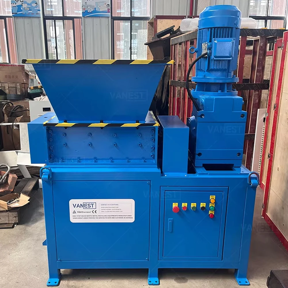 VANEST High Quality Small Size Wood Shredder Double Shaft Shredding Machine