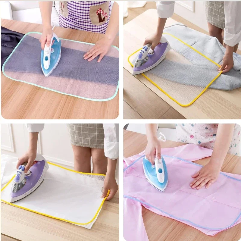 

Heat-Resistant Ironing Protector Cloth Durable Polyester Mesh Pad for Safe Steam Ironing, Protects Clothes & Board fr463-LJX