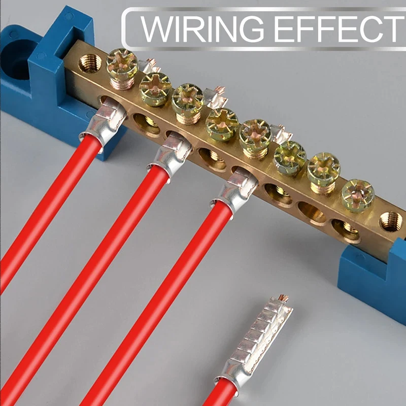 Conector de fio Ferrules Terminal do cabo elétrico, cobre desencapado, estanhado Terminal Crimp, 0, 5 mm2-16 mm2, AWG 22-10, ZIZ, 100pcs