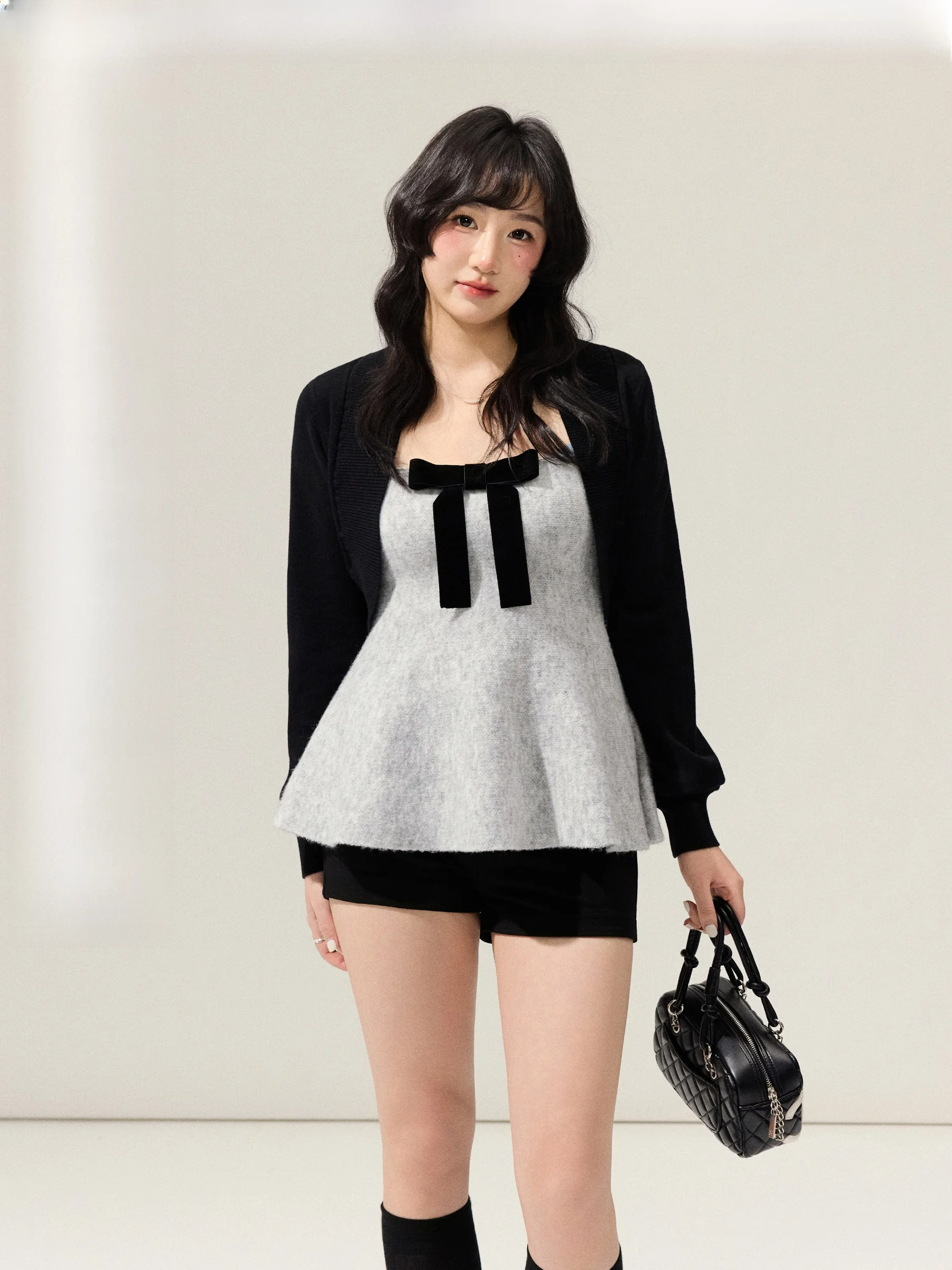 

JULULOOK January Date Fatter Mm ort Knitted Cardigan Tube Top orts plus Size Set Commute Sle Spring Faion Ensemble