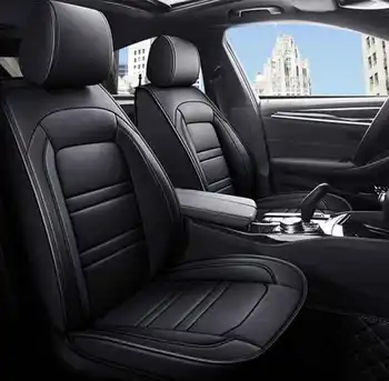 Univerzální 5místné potahy na autosedačky z umělé kůže, kompletní sada pro přední a zadní sedadla, ochrana proti poškrábání, čtyřroční 10 nejlepší prodej Potahy sedadel pro Ford Explorer - №2