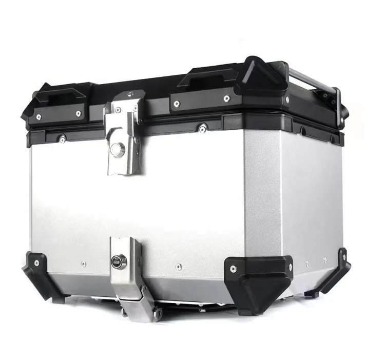 36L Universal Motorcycle Aluminum Alloy Rear Trunk Luggage Case Motorbike Waterproof Tail Box Storage Box