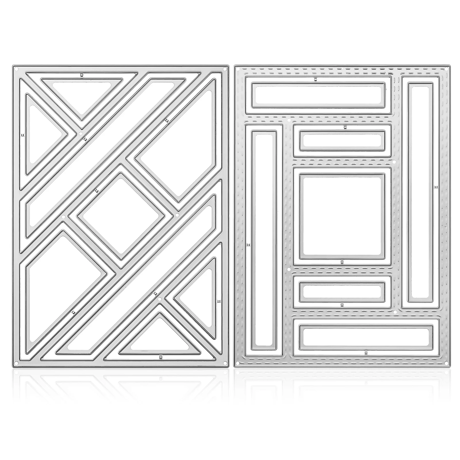 

2 Pcs DIY Photo Frame Knife Mold Durable Metal Embossing Template Scrapbooking Card Making Supplies Wedding Crafting Dies