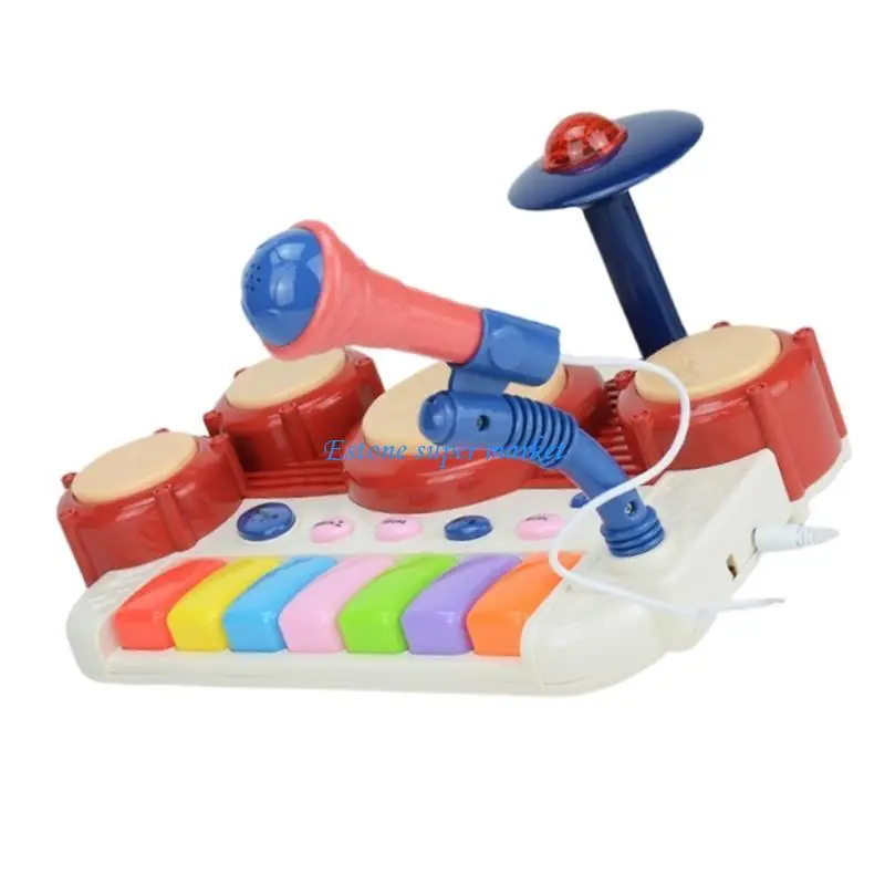 090B Novelty Musical Toy for Baby Touch and Feel Kids Piano Toy Keyboard Drum Piano Toy Baby Electronic Toy Instrument