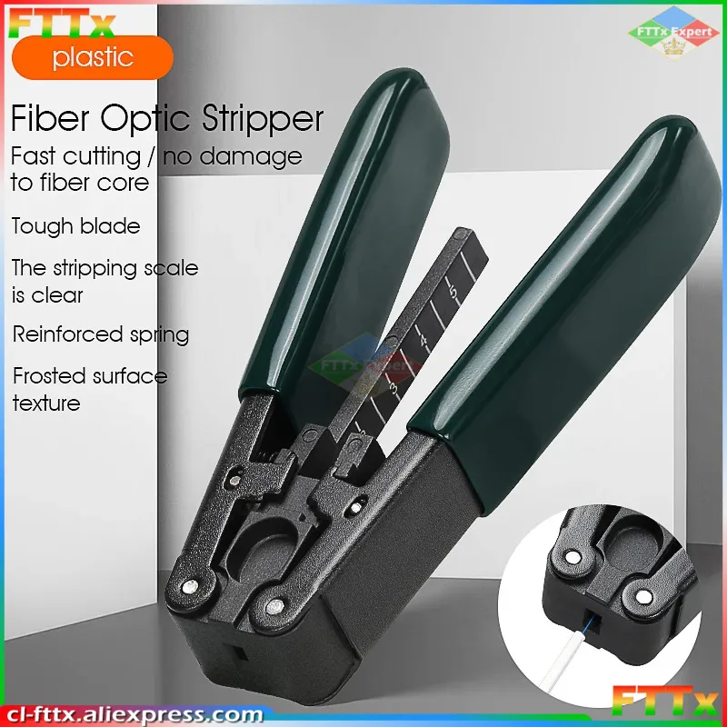 Fiber Optic Stripping Tool FTTH Fiber Optic Cable Stripper Striping Optical Pliers Drop Stripper Fiber Cable Stripper