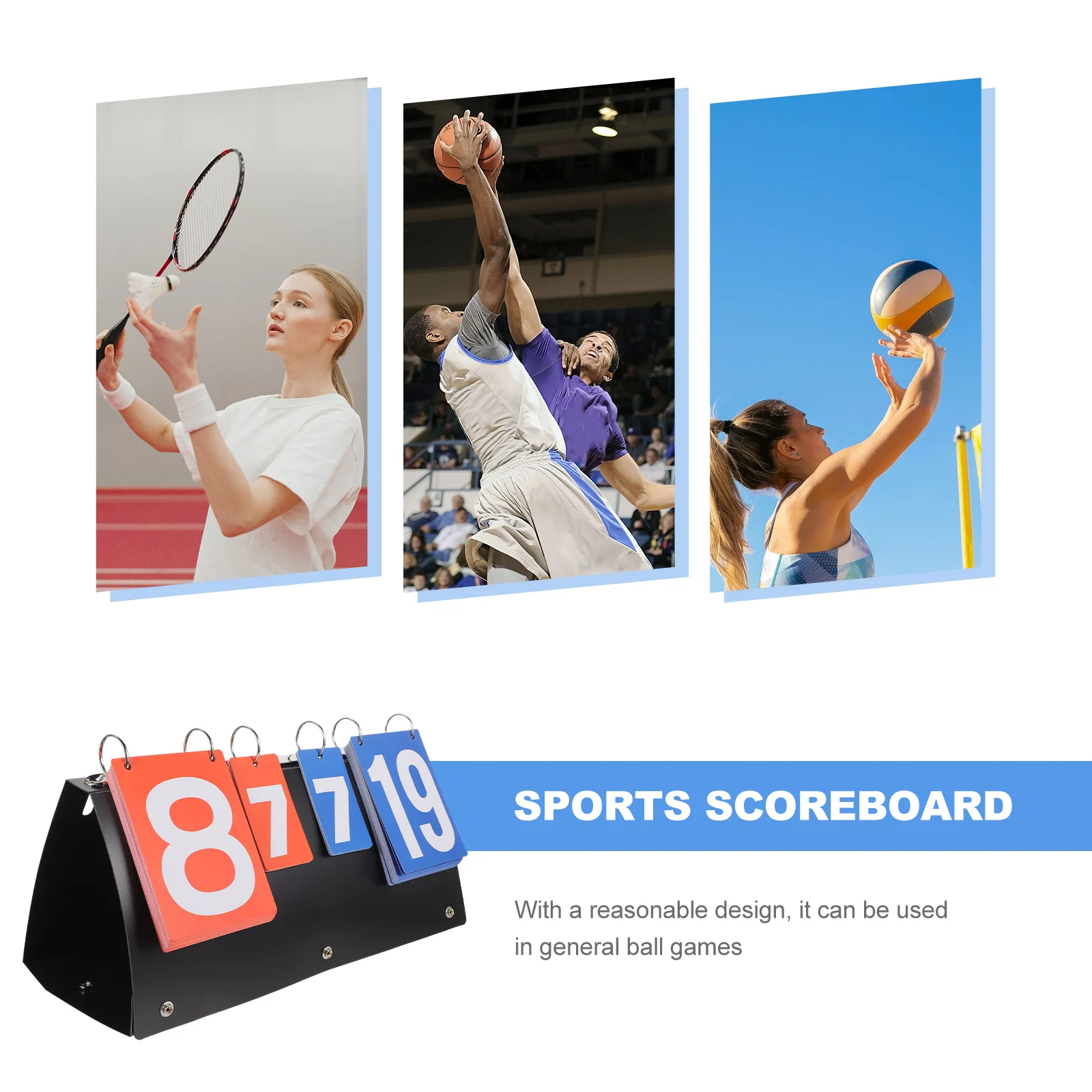 

Multifunctional Scoreboard Table Tennis Basketball Clear Numbers Portable Practical Scoreboard For Basketball Accessories