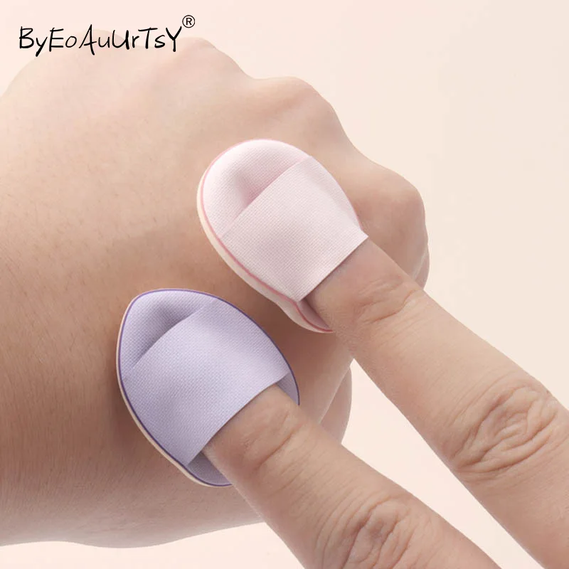 

10pcs Mini Finger Powder Puff Foundation Small Air Cushion Sponge Face Concealer BB Cream Cosmetic Applicator Makeup Tools