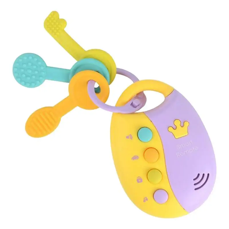 Pretend Play Car Keys Baby Musical Car Key Toys Smart Remote Car Voices Pretend Play Educational Toy For Children Baby Music Toy