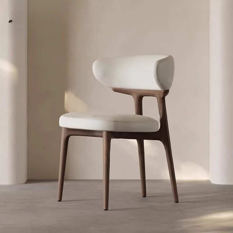 

Solid wood dining chair antique dining table and chairs Solid wood chair French retro restaurant chair Home high-end sense