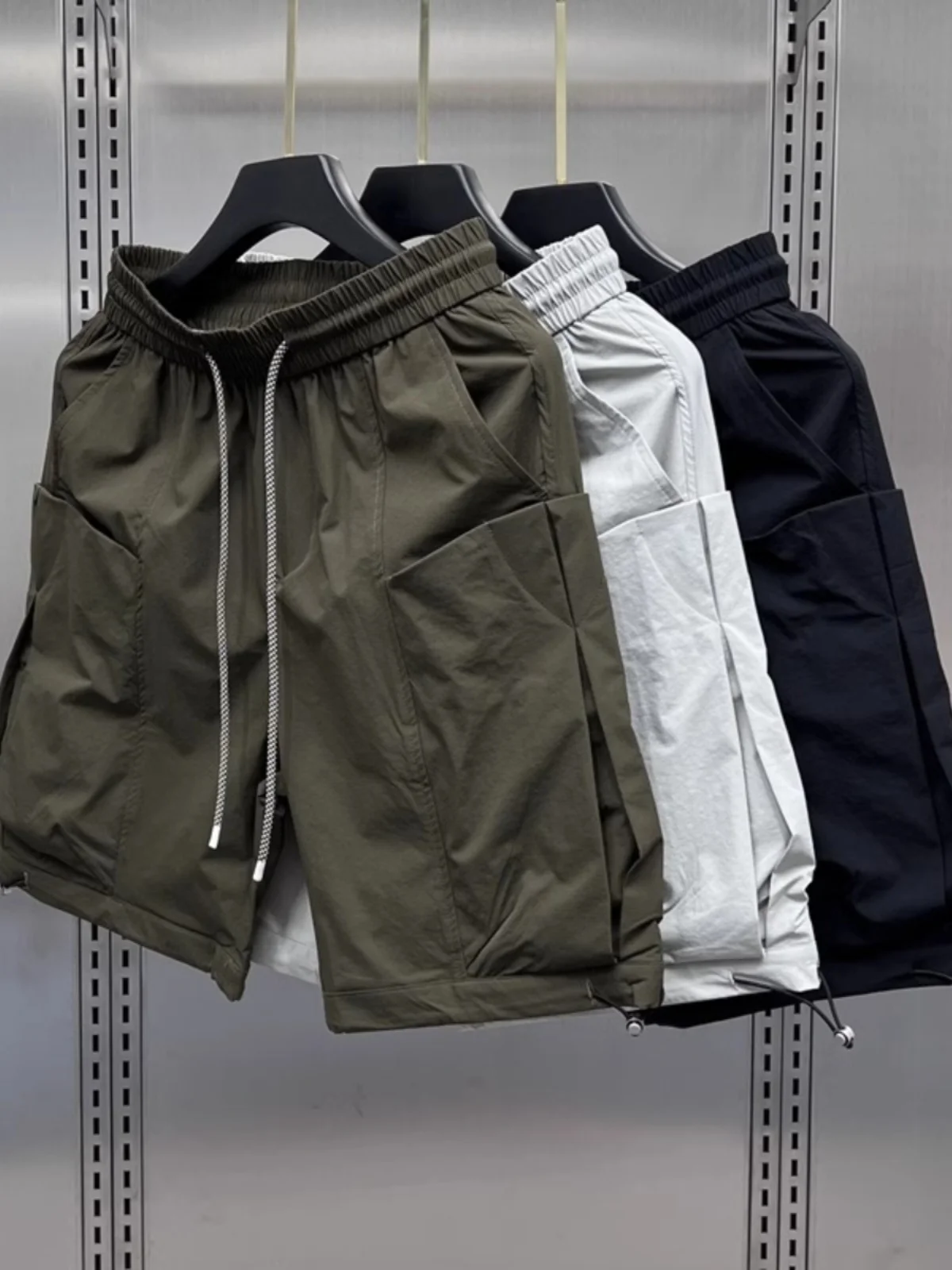 

Large Size Summer American Sle Workwear orts Men's Casual Loose Sports Leisure Five-Quarter Pants Youth Faion Trend